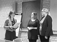 Hannah Mogensen og Kathrine Silleborg modtog i 2017 Collegium Biblicums Talentpris.