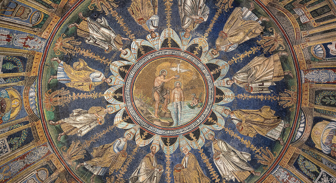 Ravenna - Baptistery of Neon mosaic. Photo: Wikimedia Commons