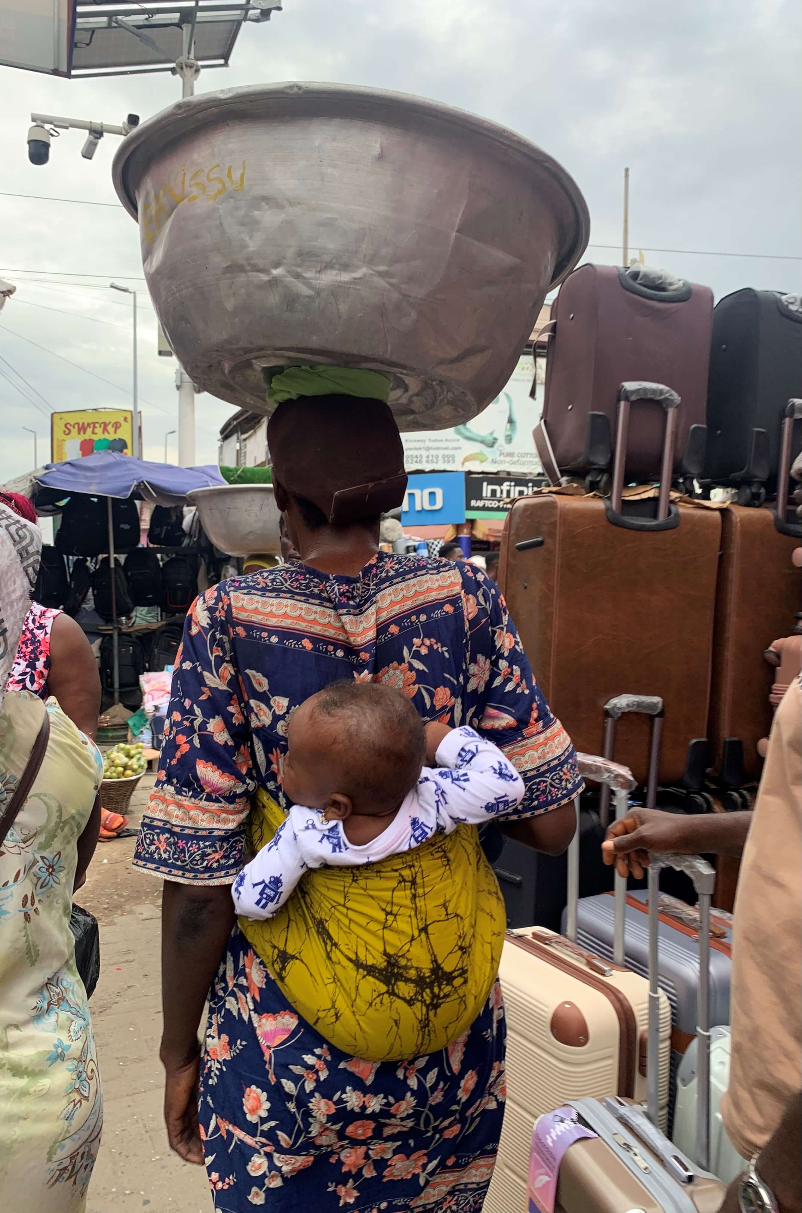 Photo: Gifty Lousia Cobbinah Head porter in Accra Central Market