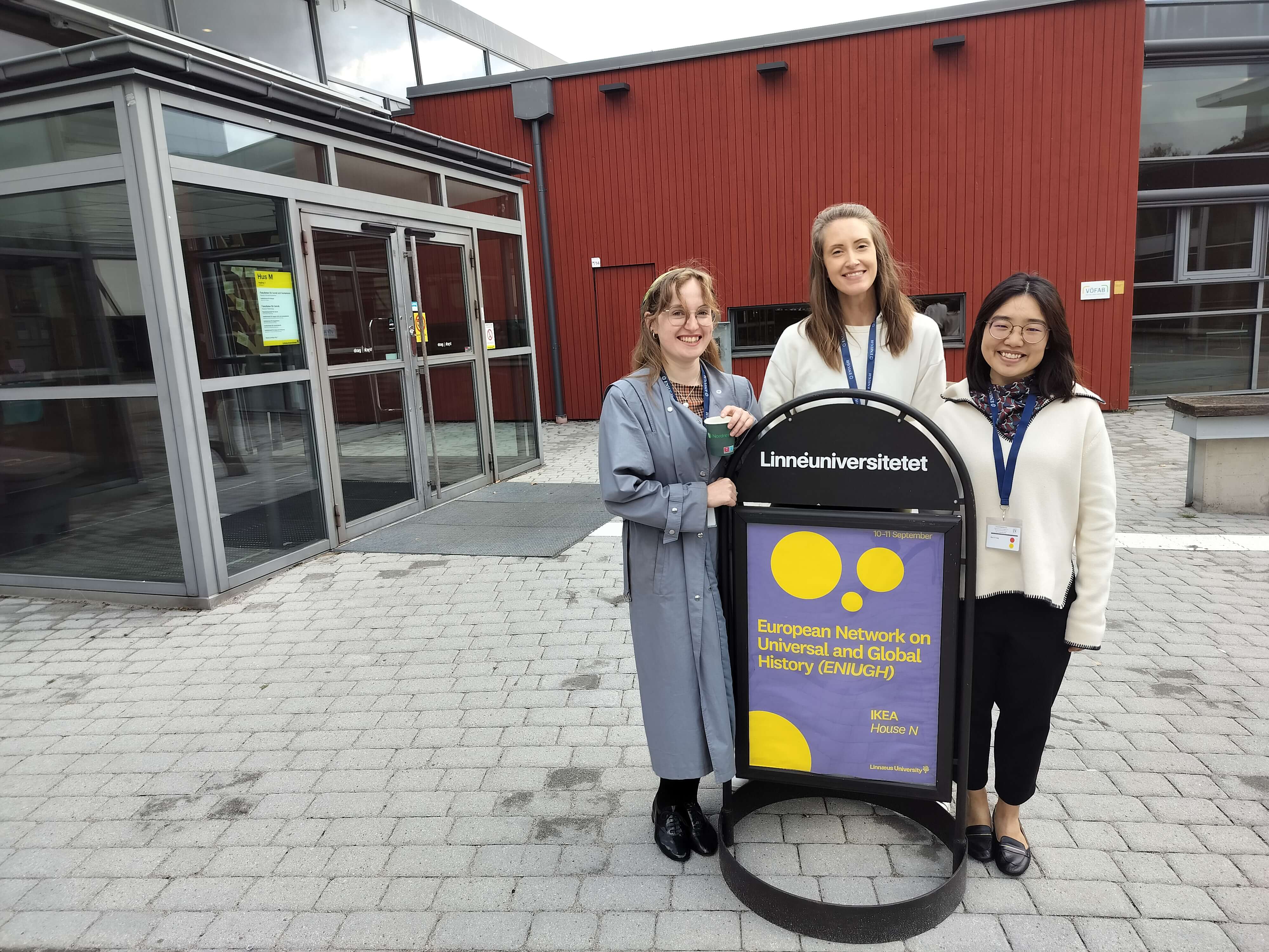 From the left: Hannah Hjorth, Felicia Fricke, and Hui-Yi Yang at the ENIUGH conference